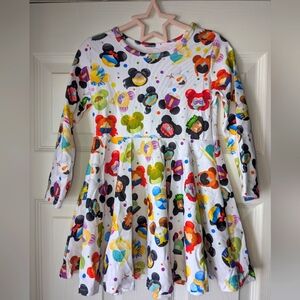 NWOT Girl's Disney Character Themed Long Sleeve Dress. Size 3T